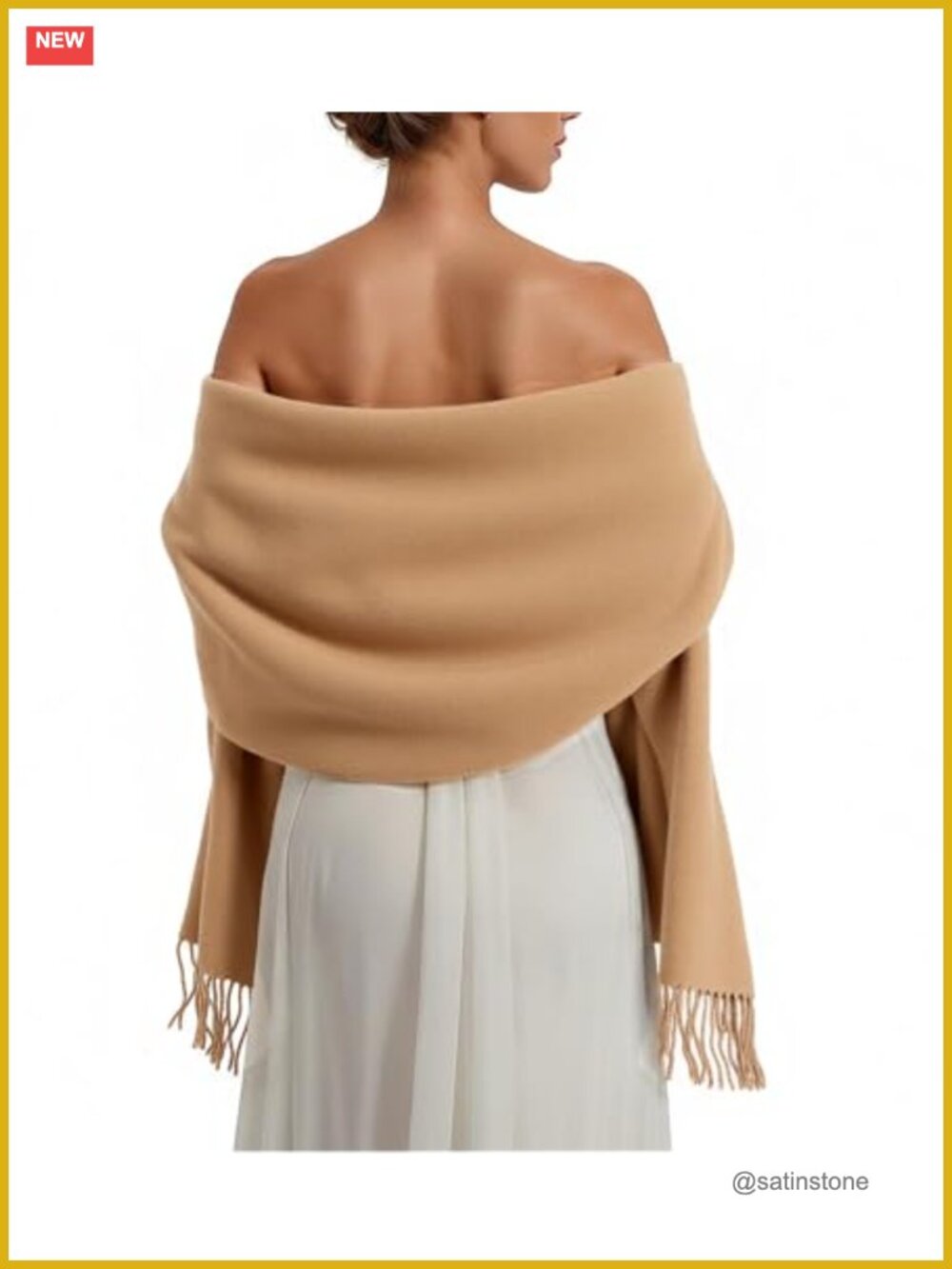 Women's Soft Polyester Large Shawl Wrap Evening Blanket Scarf